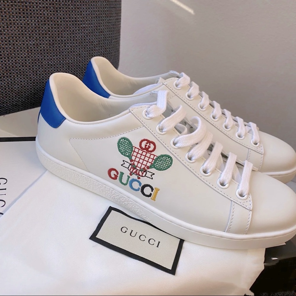 Gucci Men/Women Ace sneaker with Gucci Tennis